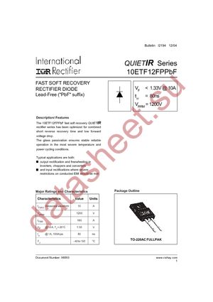 10ETF12FPPBF datasheet  